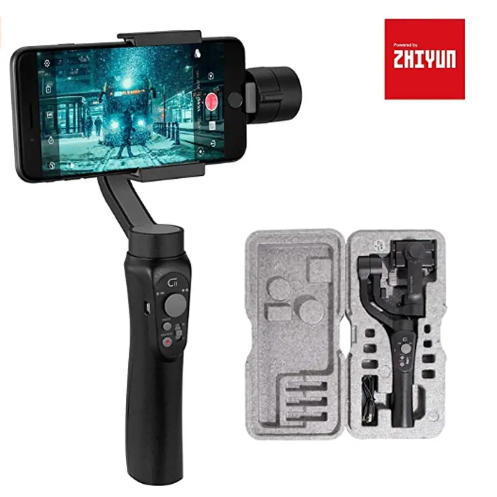 

CINEPEER C11Handheld Gimbal Stabilizer for iPhone Android,Smartphone Vlog Youtuber Live Video, Video Recording with Handbag