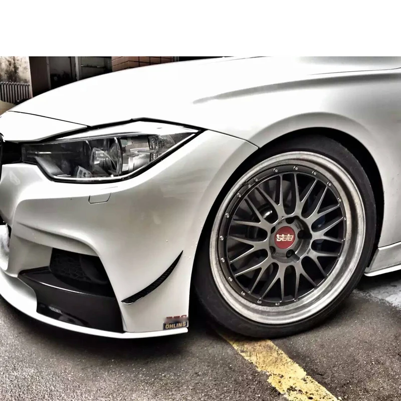 Плавники-разветвители переднего бампера из углеродного волокна для BMW F30 F31 M 320i 328i