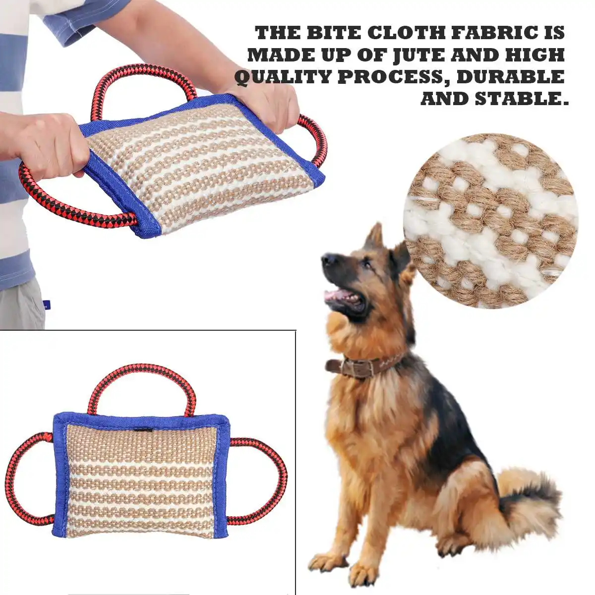 

Dog Training Bite Tug Chew Schutzhund Dog Interactive Pet Toy Teath Cleaning Outdoor Fun Training