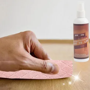 

120ml Furniture Polish Wooden Furniture Floor Repair Fluid Solid Wood Furniture Repair Fluid Scratch Cleaning Care Repair Wax