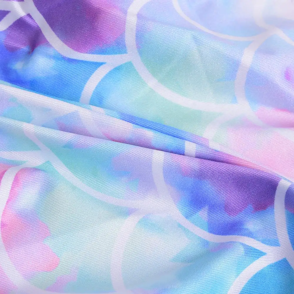 LOOZYKIT 2020 Children Girls Clothing Mermaid Swimwear Bikini Bathing Suit 0-4 Years Baby Kids Purple Swimsuit Beachwear