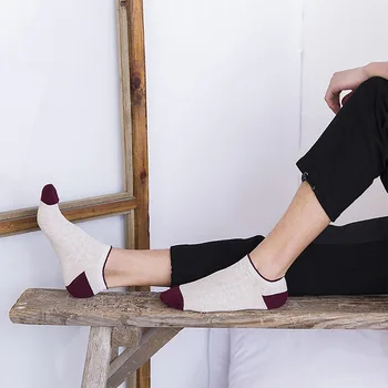 

Cotton Socks Men's Solid Color Fashion Male Boat Socks Shallow Mouth Absorb SweatMan Short Boat Socks high quality summer korean