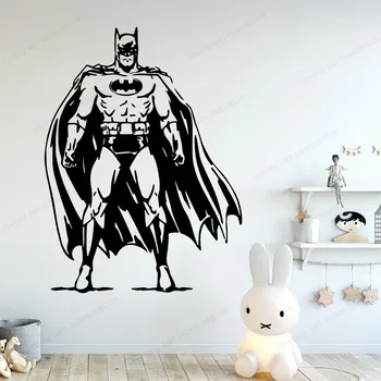 

Superhero Batman Vinyl Wall Stickers for Kids Room Wall Decal Art mural Removable Wall DecalHJ248