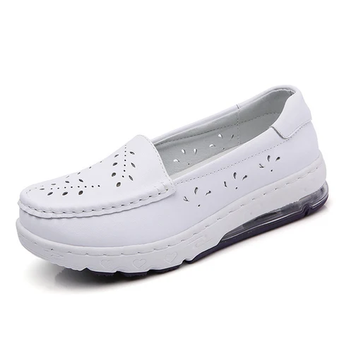 flats 2022 breathable slip-on casual white shoes women sneakers soft non slip summer sports shoes woman