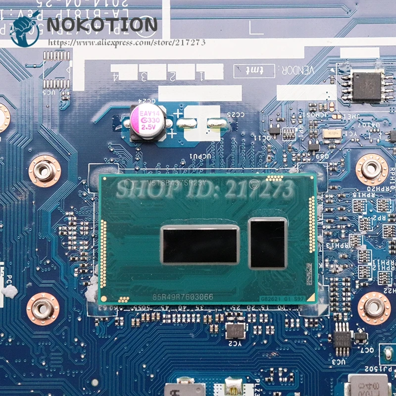 discounted  NOKOTION For HP probook 450 G2 Laptop Motherboard SR23Y i5-5200U ZPL40 ZPL50 ZPL70 LA-B181P 799552-