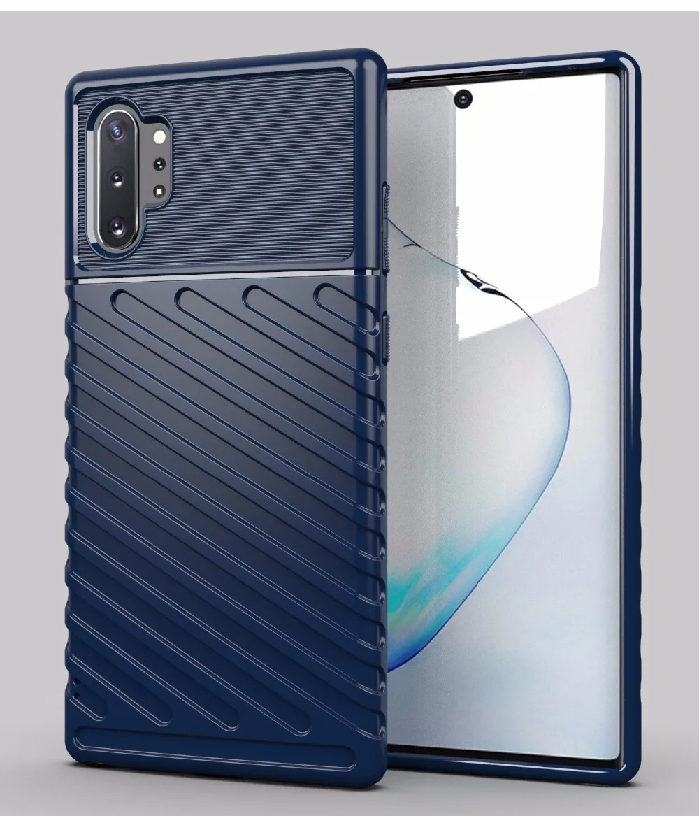 50 шт./лот, защитный чехол из ТПУ для samsung galaxy Note 10 10 plus, кожаный чехол