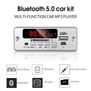 

Wireless Bluetooth V5.0 MP3 Decoding Board Module Car MP3 Player TF Card Slot / USB / FM / Remote Decoding Board Module Latest