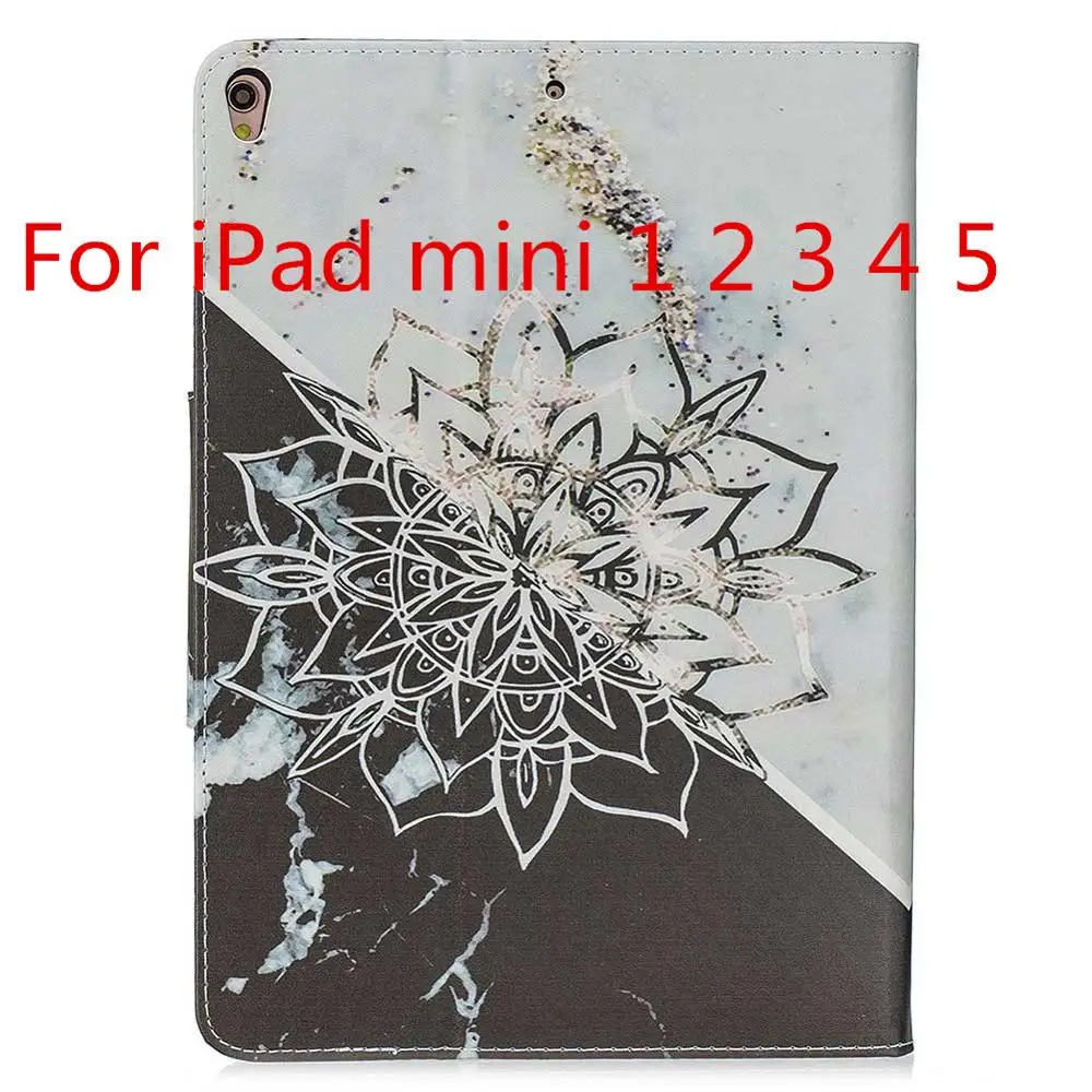 Чехол для планшета для iPad mini 5 4 3 2 1 чехол-подставка из искусственной кожи с принтом для iPad 9,7 Air 2 Funda для iPad Pro 11 Smart Cover - Цвет: For iPad mini