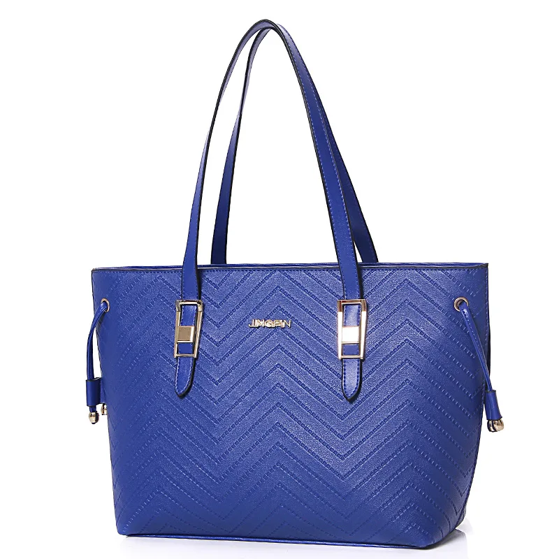 

2018 New Style Commuting WOMEN'S Bag Occident Fashion V Pattern Shoulder Hand Three-piece Set Different Size Bags