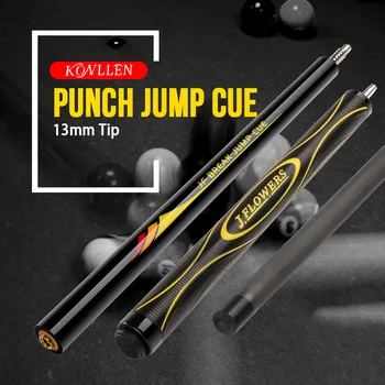 

KONLLEN J-FLOWERS JF Billiard 3Pieces Punch Jump Cue 13.8mm Carbon Fiber Shaft Tecnologia Radial Pin Joint Carbon Break Jump Cue