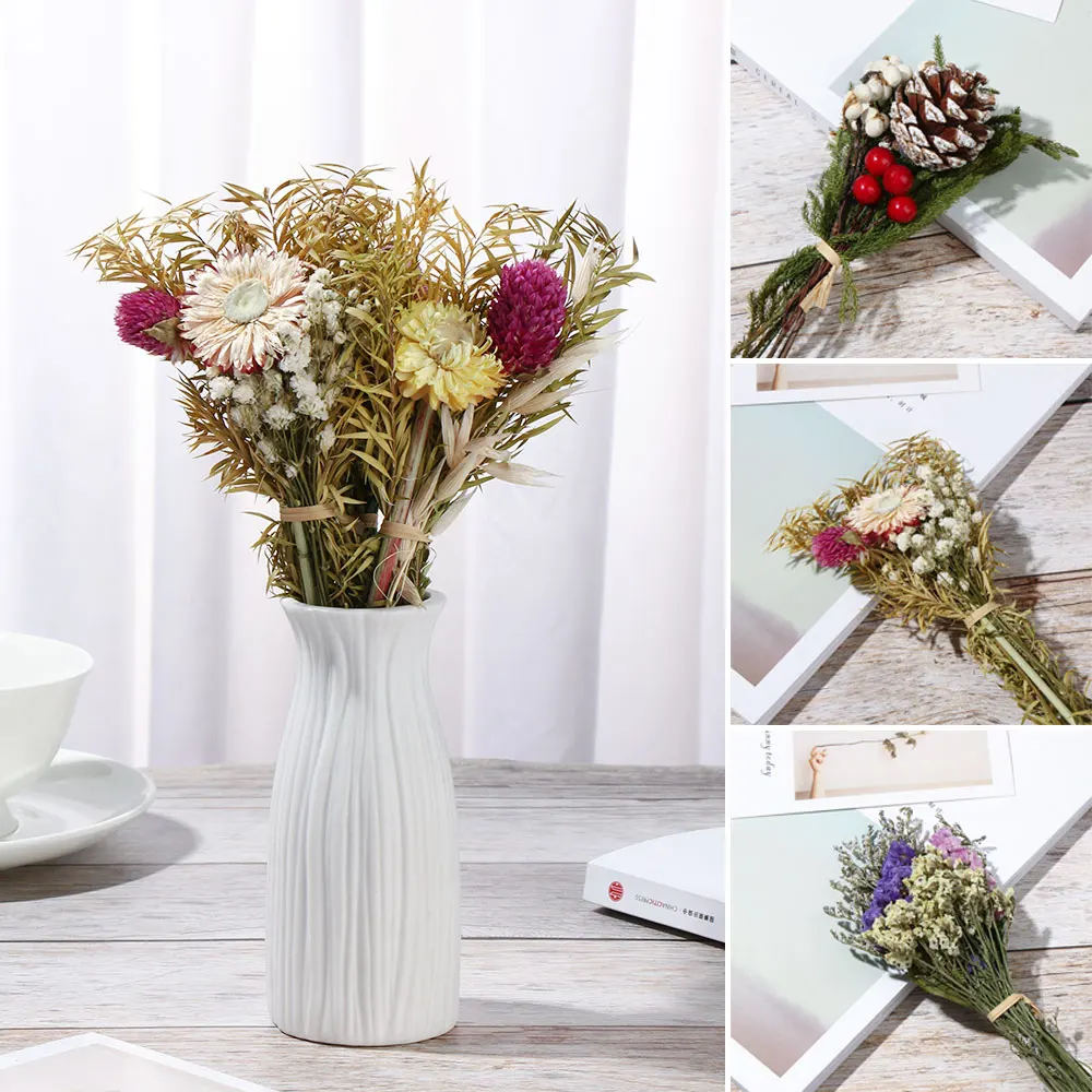 Photo Props Plant Stems Natural Dried Bouquets Mini Real Flower Gypsophila 