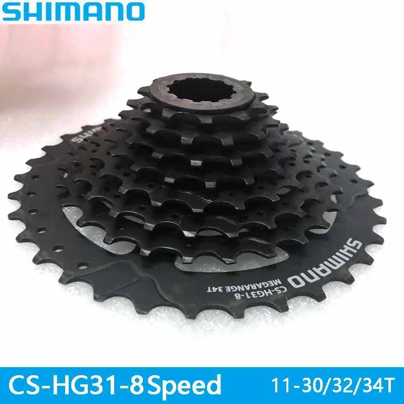 SHIMANO volante de inercia piezas de bicicleta CS-HG31 bicicleta de montaña estrella MTB cassette 11-30/32T DEORE piezas de 8s / 24s volante - AliExpress