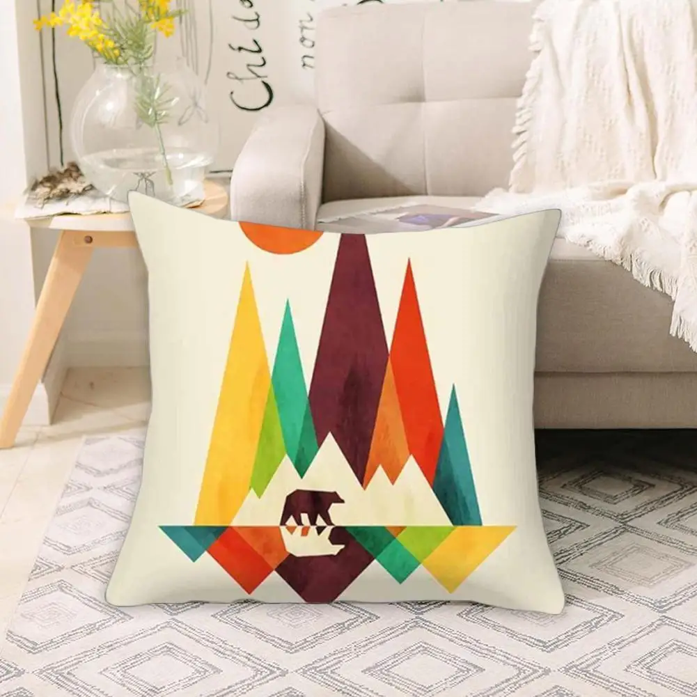 

Geometric Pattern Print Home Pillowcase Sofa Throw Cover Decorative Pillow Car Waist Home Cushion X4N2