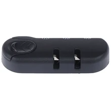 1pc 3 Digit Luggage Combination Padlock  8.3x3.2cm Black  Suitcase Travel Bag Code Locks bag accessories Easy to Use