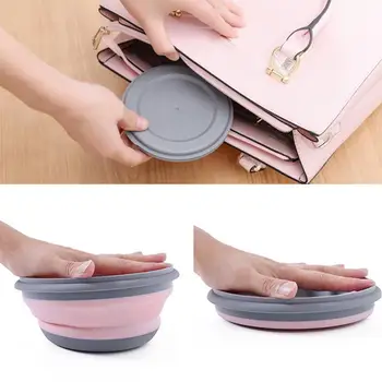 

3 pcs/Sets Silicone Folding Bowl Lunch Box Portable Silicone Salad Bowl