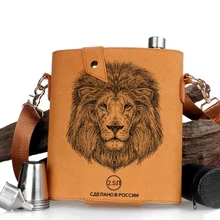 Flask 316 Stainless Steel Cart-on Thickening Flask Portable Outdoor High-end Whiskey and White Wine Flask