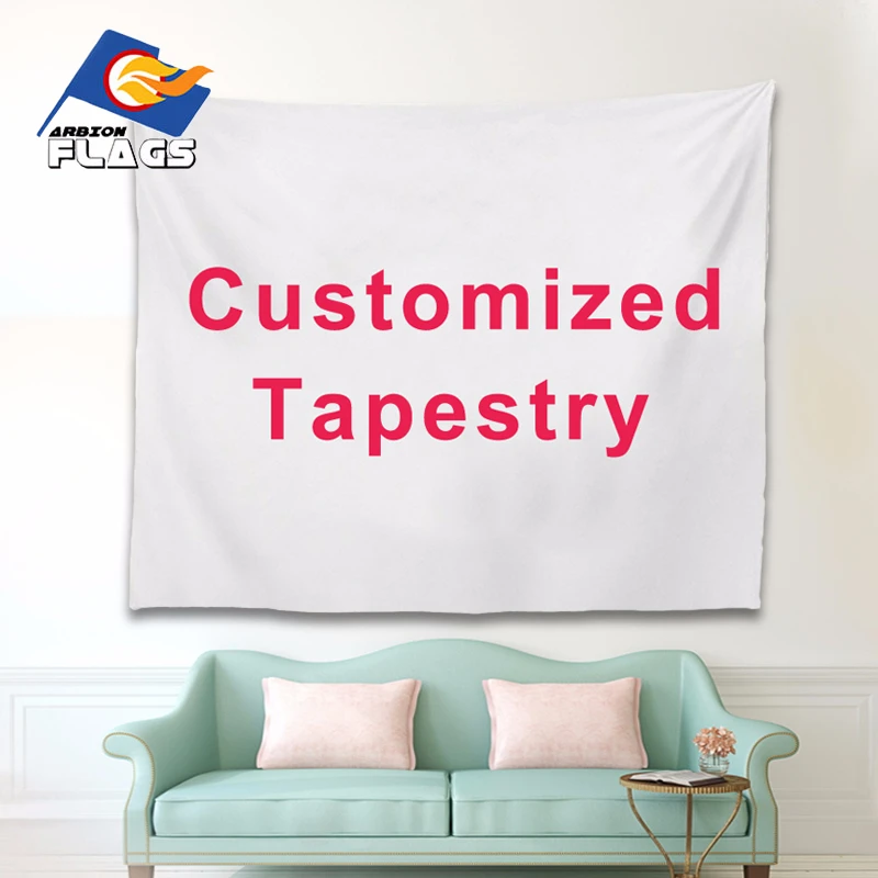 

Customized Tapestry with Your Own Image Polyester Home Decor Wall Hanging Art Paintings Beach Towel For Living Bedroom100*150cm