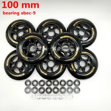 Колесо для скоростного бега на роликах 100 мм 90 мм 85 a 8 шт./лот подшипник ABEC-9