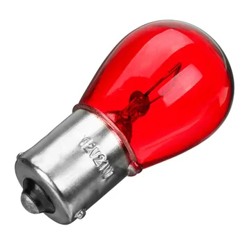 

Replacement Car Light Bulb Single Filament Red 12V BA15S Auto Brake Stop