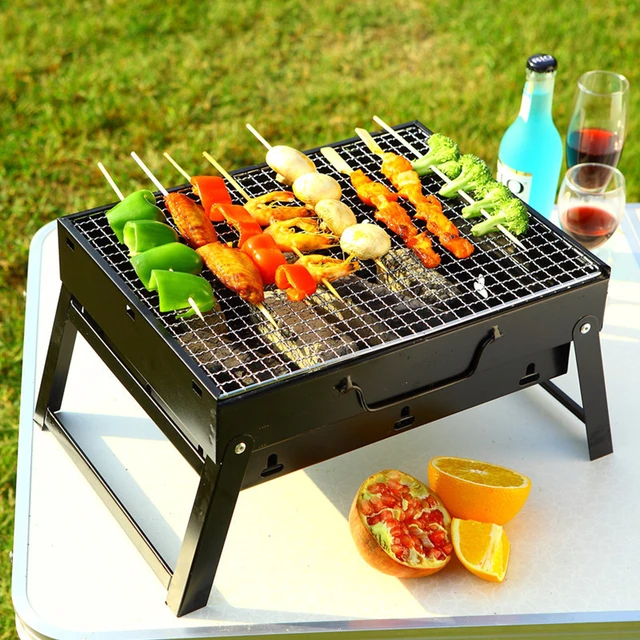 Mini BBQ Grills Patio Barbecue Charcoal Grill Stove Stainless