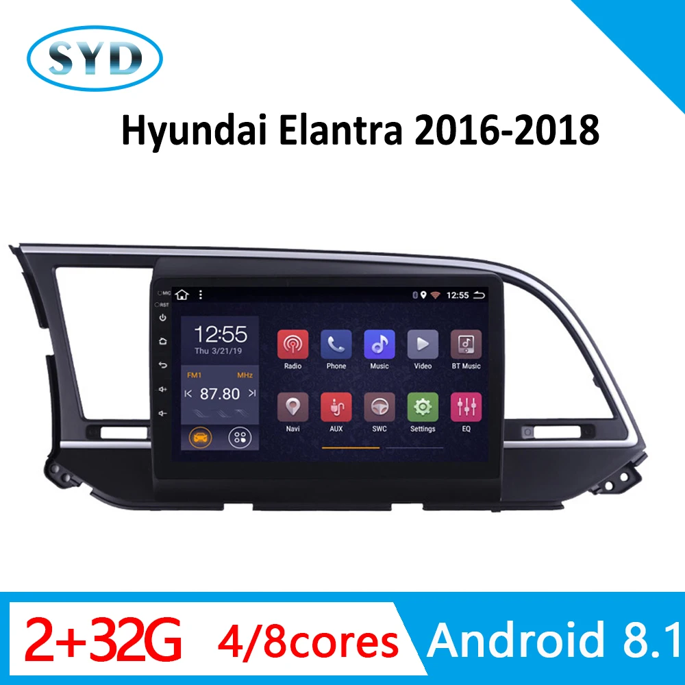 Автомагнитола для Hyundai Elantra 2016 2017 2018 RAM2G ROM32G мультимедийная система видео стерео AM