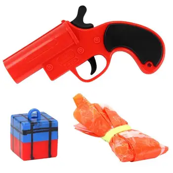 

1 Set Eating Chicken for Rescue Signal Launching Parachute Jedi Survival Airdrop Parent-Child Interactive Toy Gun Gift