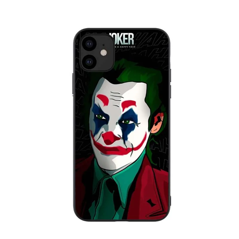 Фильм ужасов Хоакин Феникс Джокер надевается на счастливое лицо мягкий чехол для iPhone 11 Pro Max чехол с клоуном для iPhone XR XS Max 7 8