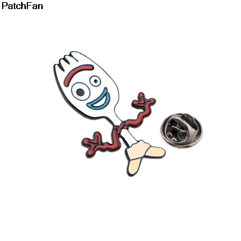 Patchfan смешной fokry цинковый галстук мультфильм булавки рюкзак одежда броши для мужчин и женщин шляпа Декоративные значки медали A2415