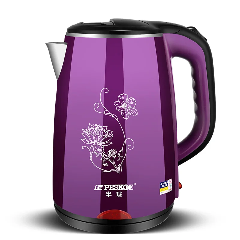 

220V Electric Kettle Automatic Insulation Stainless Steel 1500W Home Kitchen Fast Heating Teapot Electric Kettle
