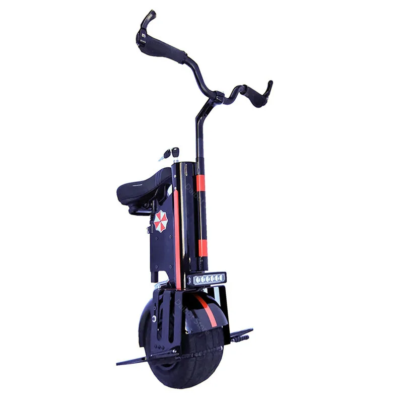 Monociclo elettrico con sedile e maniglia per adulti, scooter autobilancianti, 10 pollici, 1000 W, 60 V, 60 km - immagine 3