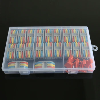 

20PCS/BOX PCT-3-3 3 pin pole mini fast wire Connectors Universal Compact Wiring push-in Terminal Block PCT