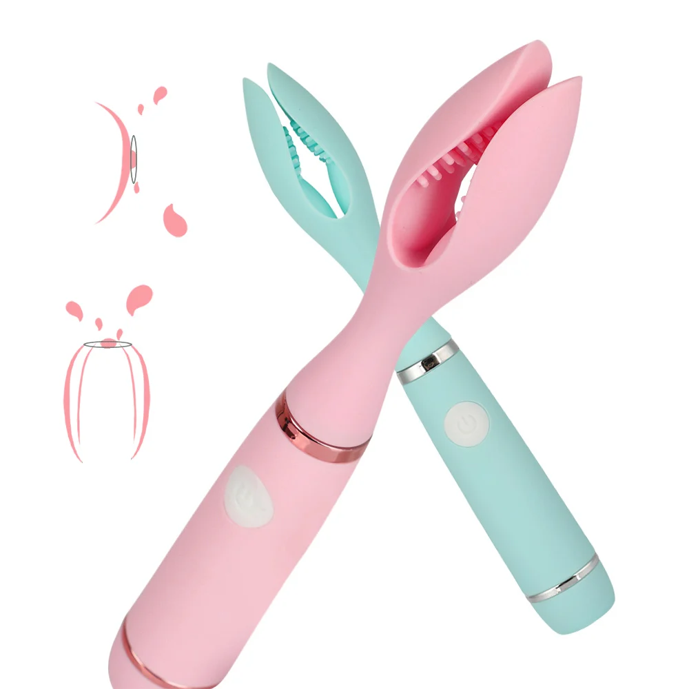 Adult Female Toysilicone Clitoris Clip Vibrator G Point Clips Wave Clips Sexy Vibrator Adult Products Breast Massage Masturbatio