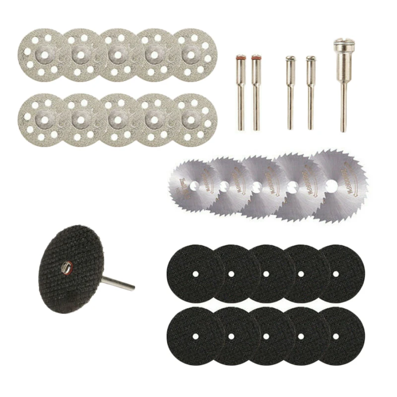 30pcs Circular Diamond Cutting Disc Saw Cutter Grinding Wheel Set Rotary Tool Household New Hot Sale