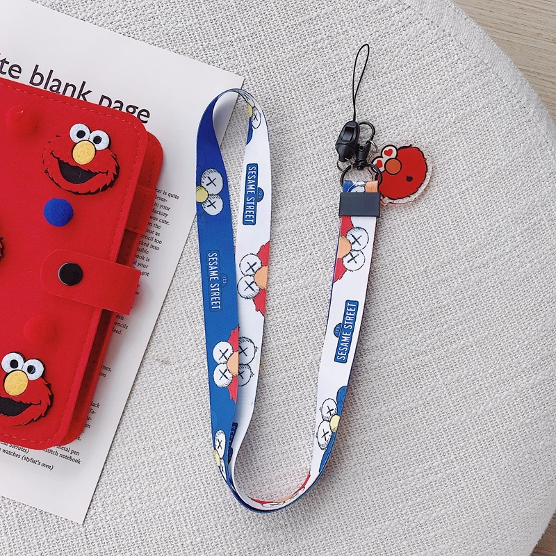 Cute Cartoon keychain lanyards Neck straps Lanyard for keys ID Card Pass Gym USB Phone lanyard DIY Hang Rope Sling - Цвет: Красный / розовый