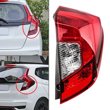 

DWCX ABS Red Car Rear Right Tail Brake Stop Light Lamp fit for Honda Fit Jazz 2014 2015 2016 2017 2018