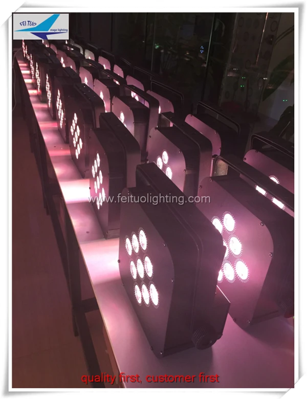 E-2/лот Stage christmaswedding uplighter 9x18 Вт 7в1 светодиодный тонкий с питанием от аккумулятора led беспроводной DMX