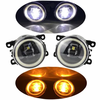 

Car LED Fog Light Lens Angel Eye DRL Daytime Running Light 12V For Land Rover Range Rover III SUV (LM) 2009-2012
