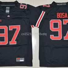 Новое поступление высокое качество Joey Bosa футболка колледжа Limited Джерси#97 Bosa майки S-XL