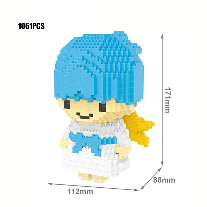 Классический мультфильм две звезды nanobricks kiki& lala микро алмазный строительный блок сборка развивающие игрушки для детей Подарки - Цвет: KIKI no box