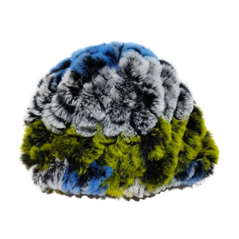 Beanie Зимние женские головные уборы теплые женские шапки ручной работы теплый женский головной убор шапки капот Sombrero Mujer одноцветная Милая шапка для девочек - Цвет: D