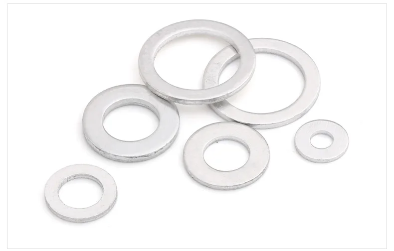 Aluminum Washers Gasket Thickness M5 M6 M8 M10 M12 M14 M16 M18 M20 M22 M24 Flat Metal Washer Gasket Aluminum Sealing Rings