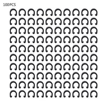 

100pcs MTB Bike Bicycle Frame C Type Buckle Fixed Tubing Clips for Brake Cable Housing Hose Tube Shifter Cable Guides Button