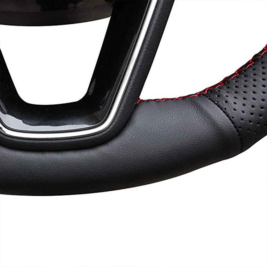 Ручная работа искусственная кожа черный цвет для Seat Leon Arona Ateca Alhambra 5F Mk3 Ibiza 6J