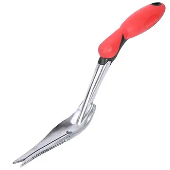 

1Pc Household Weeding Tool Plastic Handle Weeding Device Manual Weeder (Red)