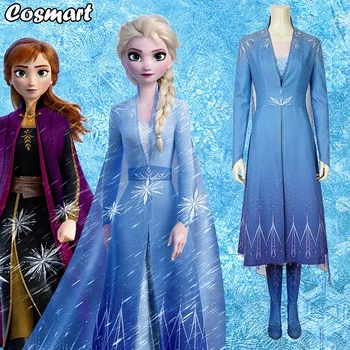 

Frozen Cosplay Elsa Princess Dress Cosplay Costume Halloween Costumes for Women freeship any size New