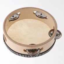 6 дюймов Детский развивающий игровой Игрушечный Музыкальный Тамбурины Бит Инструмент ручной барабан