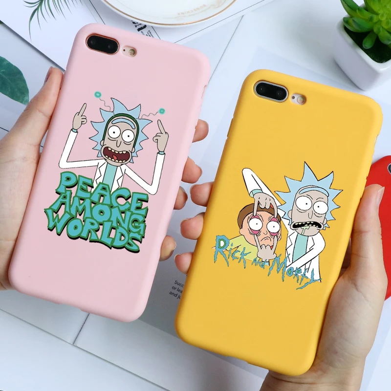 Рик и Морти Забавный мультяшный комикс слова для iphone 11 Pro XS Max XR X мягкий силиконовый матовый чехол для iphone 7 8 6 6S Plus 5 5S