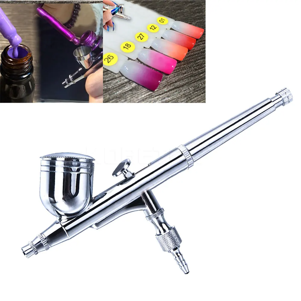 Airbrush Paint Spray Gun 0.2mm Portable Gravity Feed Dual For Nail Art/body Tattoos Spray/ Cake/ Toy Models NEW ARRIVAL
