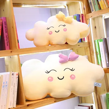 

New Smile Cloud Pillows INS Style Simple Bedroom Decoration Pillow for Sleep Soft Plush Maternity Pillow Creative Birthday Gift