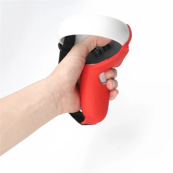 

VR Controller Protective Case Silicone Handle Soft Skin Cover Non-slip Sleeve with Straps for FB Oculus Quest 2 VR Headset